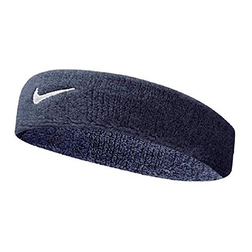 Nike Unisex Erwachsene Swoosh Headband/Stirnband, Blau (Obsidian/White), Einheitsgröße