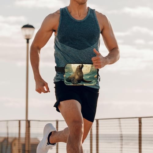 Riñonera de unicornio arcoíris ajustable para entrenar sin rebotes ni molestias de espacio 6