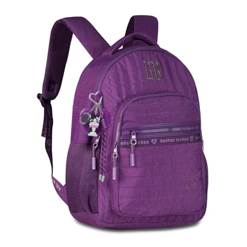 Mochila de Costas Rebecca Bonbon Sweet Dreams RB27001 Grande Juvenil Crinkle (Lilás)