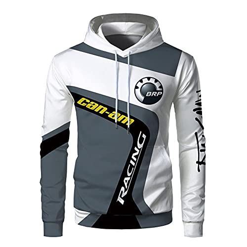 Hommes Pulls Sweatshirt à Capuche Veste - Can-Am Impression en 3D Encapuchonné Sweat-Shirt DéContractéE des Sports Chandail Manche Longue Cordon De Serrage Hauts,L Cover