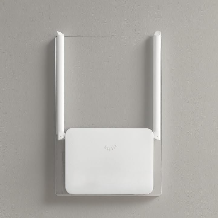 Image of Parikshit Sublimation Acrylic WiFi Internet Router Wall Mount Floating Shelf Holder Universal Storage Shelf Stand Routed (Router starght Stand)