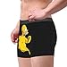 Homer Simpson Running Unique Men's Boxer Briefs Knickers Breathable Underpants Sports Underwear