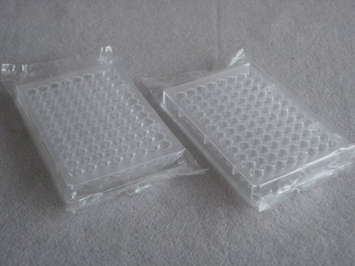 Globe Scientific 120330 Flat Bottom Microtitration Plate, 96-Well, Polystyrene, Pack of 50