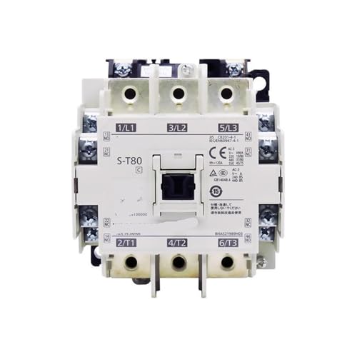 Contactor de CA S-T80 evita sobrecalentamientos en motores con bobina AC200V 2A2B estable