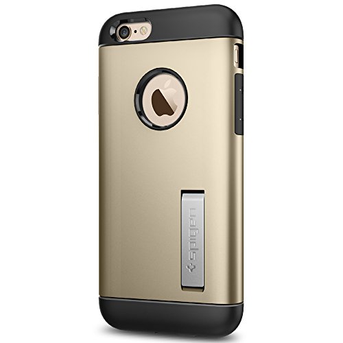 Spigen Slim Armor iPhone 6S Case with Kickstand and Air Cushion Technology Hybrid Drop Protection for iPhone 6S 2015 - Champagne Gold