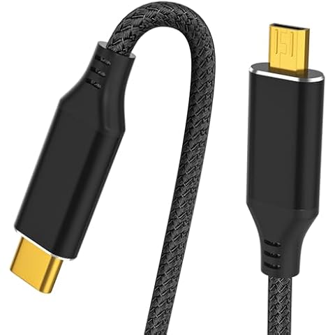 Micro HDMI to USB C Cable 6FT, High Speed 4K@60Hz, Uni-Directional Micro HDMI to Type C Cord Support Raspberry Pi 4, Odin Lite, Camera, Video Capture Card, Laptop Cover