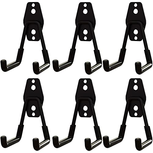 Ninbase Steel Garage Storage Utility Hooks, Utility Hooks Wall Mount Organizer Tool, Large Heavy Duty Garage Hooks For Hanging, Color Black(6 Pack U Hooks)… #TOP2