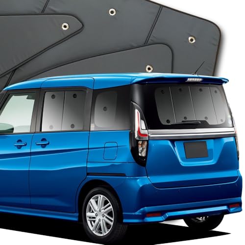 【10年使える品質へ】 趣味職人 プライバシー サンシェード 車 新型 ソリオ ソリオバンディット MA27/37S系 リア 専用 カーテン 車中泊 グッズ 対応 『01s-g023-re』の商品画像（Amazon）