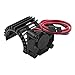 ShareGoo Aluminum 380 390 Motor Heatsink with Cooling Fan Electric Engine Heat Sink Compatible with HSP HPI Wltoys Himoto Redcat 1/16 1/18 RC Car (Black)