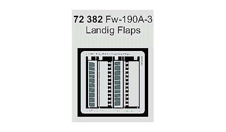 Fw 190A-3 landing flaps Eduard 1:72 pour l'ouverture des volets sur Tamiya