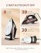 Sundu Steam Iron for Clothes with Rapid Heating Ceramic Coated Soleplate,1500W with Precise Thermostat Dial,Self-Cleaning, Auto-Off,11.84oz Water Tank for Home Clothes Ironing Use,Red