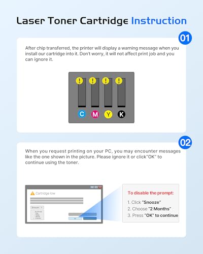 GPC Image Toner Cartridges Replacement for HP 131X 131A CF210X CF211X CF213X CF212X Compatible with LaserJet Pro 200 color M251n M251nw MFP M276n M276nw (Black Cyan Magenta Yellow,4-Pack) - Image 8