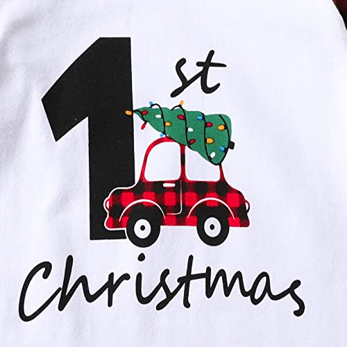 Amawmw Newborn Neutral Baby Girl Boy First Christmas Sleepers Gowns Unisex Baby 1St Xmas Nightgown Infant Buffalo Plaid Outfit #TOP3