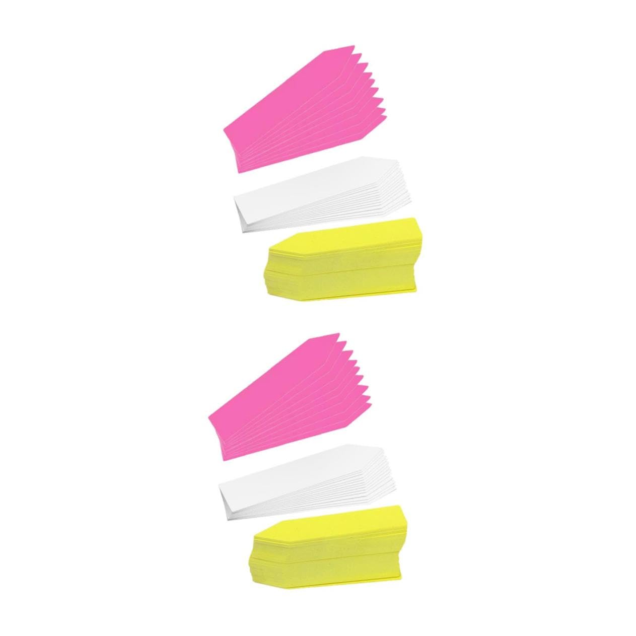 UKCOCO 2 Ensembles Étiquettes De Jardin Colorées Pour Plantes De Étiquettes Plastique Blanches Jaunes Roses Imperméables Durables Marqueurs De Jardinage Pratiques Pour 300 Pièces * 2
