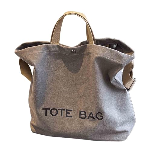 Bolso Tote Retro de Lona - Gran Capacidad miniatura 1