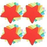SUPVOX Recortes de Papel Estrellas de Colores, 108 Piezas, Tamaño Pequeño, Papel para Manualidades Escolares, Decoraciones Creativas para Aula y Fiesta, Recortes Decorativos para Pared