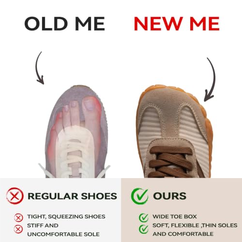 Image of Barefoot Shoes Women Casual Sneakers,Wide Toe Box Shoe Women Zero Drop Shoe