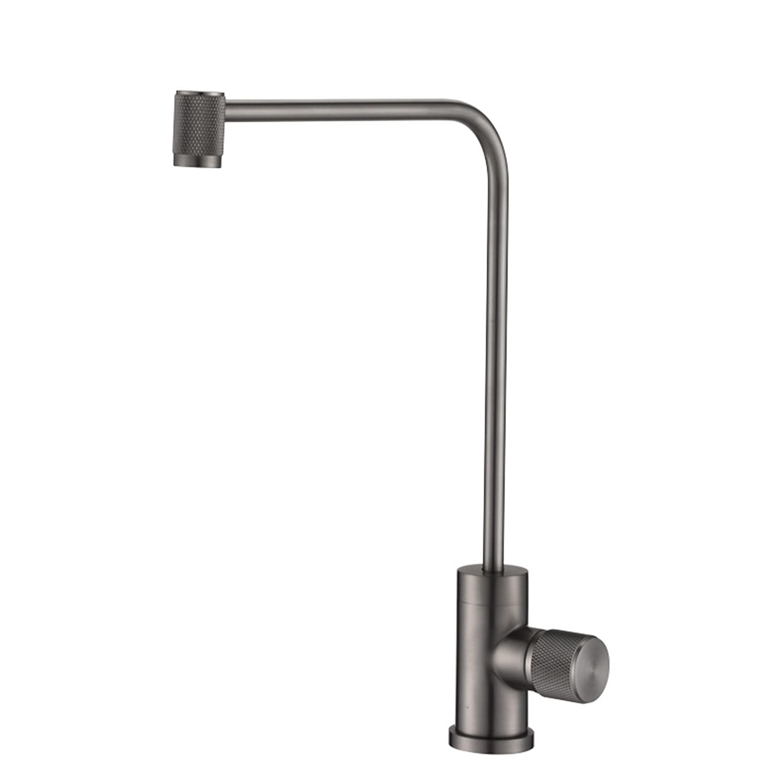 WIQUYBML KKXXYQFC Water Purifier Faucet, Brass Household Kitchen, Pure Straight Drinking Tap, 360°Rotation 2 Points Single Cold Sink,A(E)