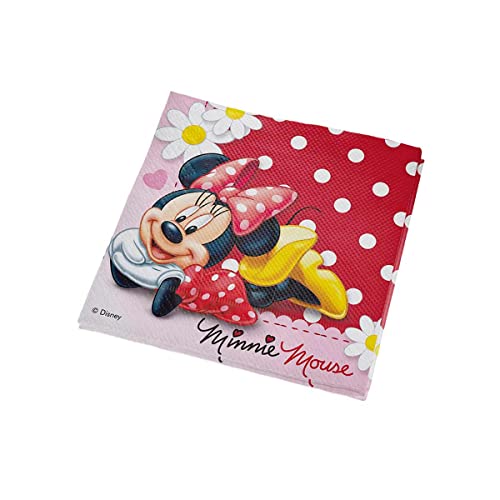 Guardanapo de Papel Vermelho Poá Minnie Regina 16und