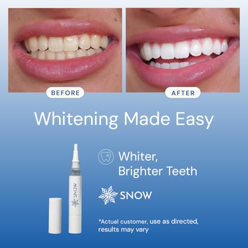 snow diamondseries wand - strengthens your teeth by repairing and rebuilding enamel while you whiten - travel size 2 ml