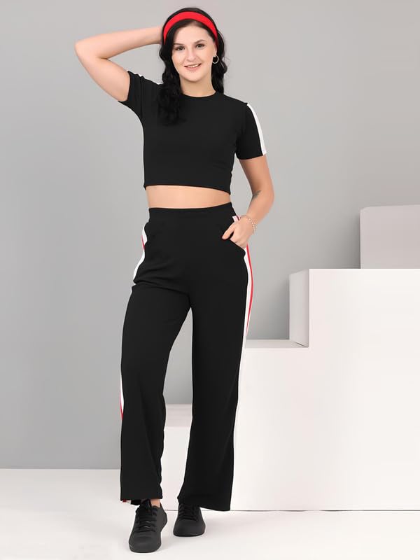 Image of DTR FASHION Women's Active Wear Stretchable Tracksuit | Yoga Wear Suit Set | Casual Wear Tracksuit