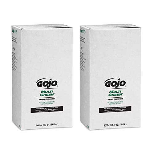 GOJO MULTI GREEN Hand Cleaner Gel, Citrus Scent, 5000 mL Multi-Purpose Hand Cleaner Refill PRO TDX Dispenser (Pack of 2) - 7565-02