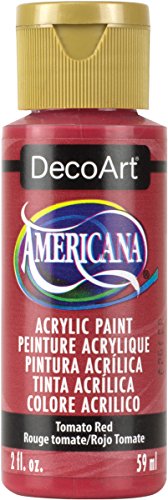 Image of DecoArt Americana Acrylic Paint, 2-Ounce, Tomato Red
