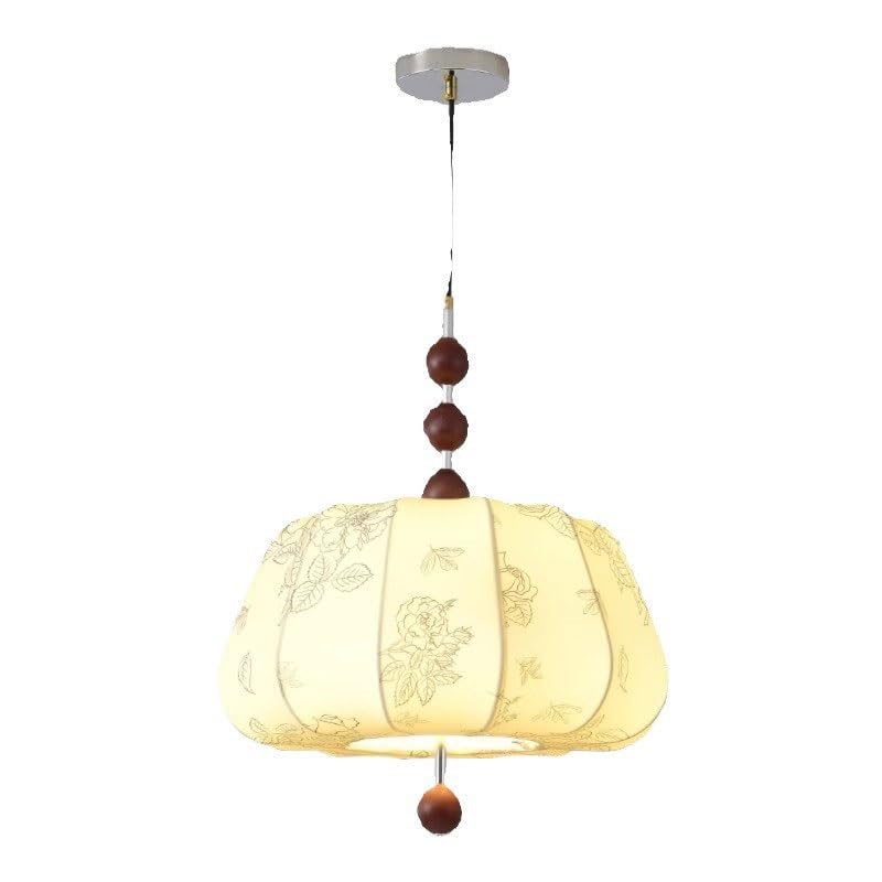 Lustre d'étude E27 avec texture abat-jour en tissu anti-éblouissement