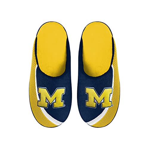 Image of FOCO Men's NCAA 2022 Big Logo Color Edge Slipper | Casual Slippers