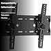 GLWIXY TV Mount for Most 32-68 Inch TV & Monitor, Universal Tilt TV Wall Mount Loading Capacity 132lbs, Vesa 200x200-400x400mm, Low Profile Flat Wall Mount Bracket