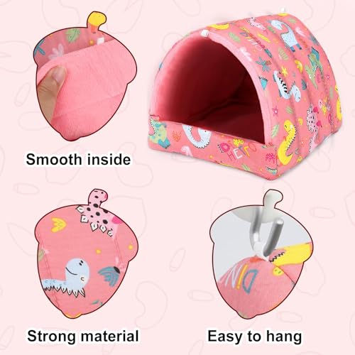 image for UPINS 2 Pack Guinea Pig Bed, Guinea Pig Hideout Washable Small Animal 