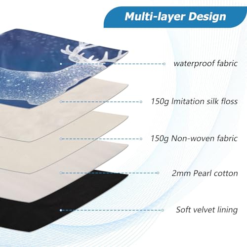 Funda para portátil 13-14 pulgadas impermeable azul con reno miniatura 4