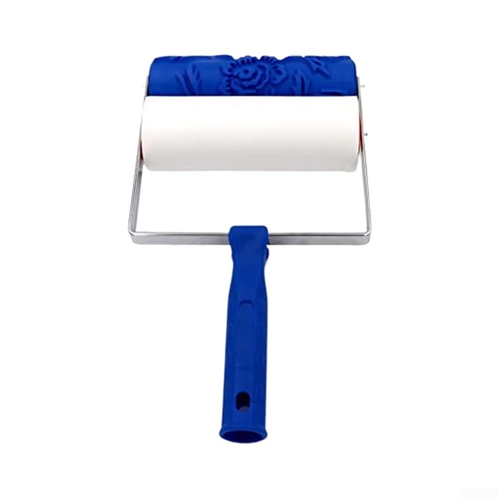 Ensemble de rouleaux de peinture texturés pour kit de décoration d'intérieur – Éponge et pinceau en métal pour surfaces en bois et métal – Outil de détail de précision 32 cm (A)