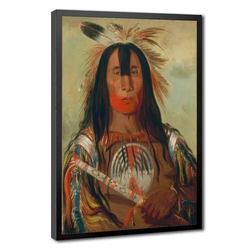 Affiche Blackfoot Head Chief 1832 George Catlin déco 50x76 cm