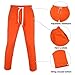 R RAMBLER 1985 Mens Tracksuit 2 pieces thick Fleece Hooded Sweatsuit set,full zip fashion solid color jogger suit running sports outwear(orange,M)