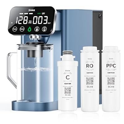 Stokk T1 Lite UV Reverse Osmosis Water Filter Countertop+RO|PPC|C Replacement Filter Combination