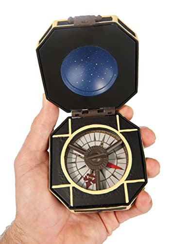 Jack Sparrow Compass Prop - Plastic Case with Faux Rawhide Cord Necklace, 3 Inches, Officially Licensed4