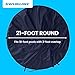 Swimline 18 Foot Round Heavy Duty Laminated Polyethylene Winter Protection Pool Cover for Above Ground Outdoor Swimming Pools, Blue