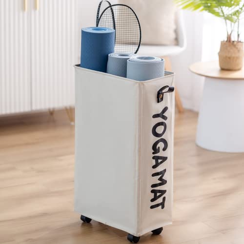 Twira Yoga Equipment Storage Rack with Wheels