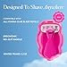 Athena Club Women's Mini Travel Razor - Trial Size - Super Pink - Durable Aluminum Protective Travel Case for Women’s Razor - Compact - Rust-Free - TSA Friendly