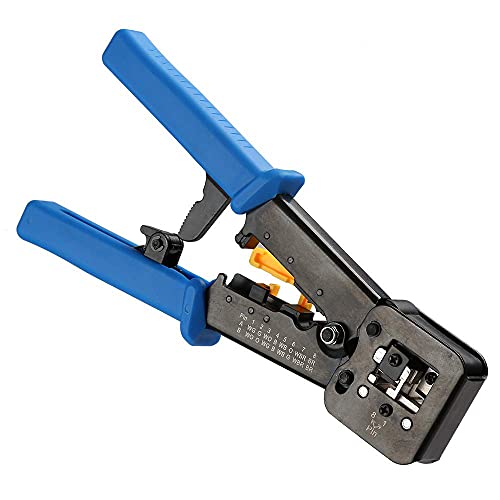 RJ45 Crimp Tool Pass Through Cat5 Cat5e Cat6 Crimping Tool for RJ45/RJ12 Regular - axGear by axGear - Image 4