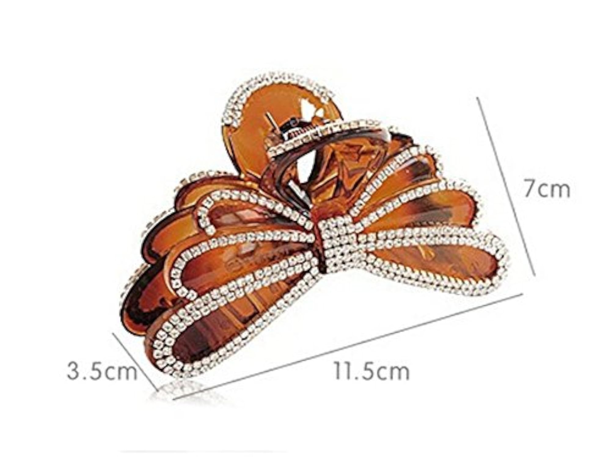 Women's Elegant Butterfly Crystal Hairpin with Rhinestones