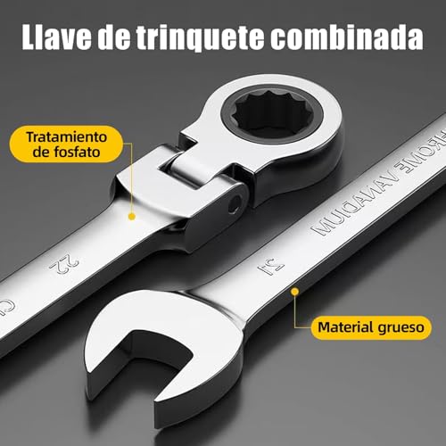 Llave combinada con matraca 9 Imagen adicional