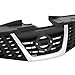 KARPAL Front Upper Grille with Chrome Compatible with 2011 2012 2013 2014 Nissan Juke S/SL/SV, Replace NI1200244 620701KA0A
