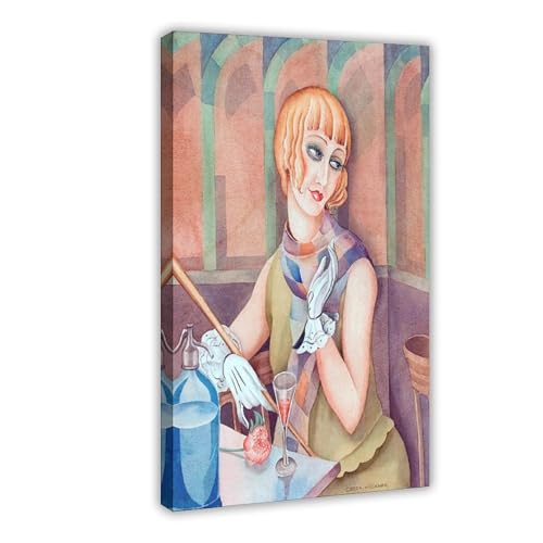 Toile Lili Elbe Gerda Wegener cadre suspendu pour une décoration de bureau élégante