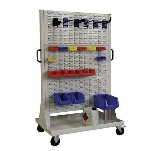 ADB Rollwagen Werkstattwagen Werkzeugwagen Lagerregal mit 6 Schlitzplatten 1710x1065x730 mm