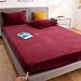 MorroMorn Luxury Plush Fleece Fitted Sheet Sets with 20" Deep Pocket for Thick Mattresses 360° Snug Fit Non-Slip, Ultra Soft 3-Piece Bedding Set Cozy Warm for Cold Sleepers (Red, Queen)