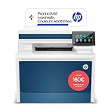 HP Color LaserJet Pro MFP 4302dw, 4RA83F, Imprimante Multifonction A4, Impression Recto Verso Automatique, 33 ppm , USB, Wi-Fi, Ethernet, Copie, Numérisation, ADF, Écran tactile 4,3', Bleu