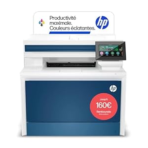 HP Color LaserJet Pro MFP 4302dw, 4RA83F, Imprimante Multifonction A4, Impression Recto Verso Automatique, 33 ppm , USB, Wi-Fi, Ethernet, Copie, Numérisation, ADF, Écran tactile 4,3", Bleu