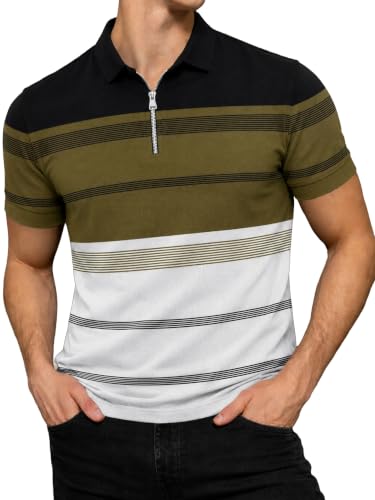 Image of EYEBOGLER Polo T-Shirt for Men || Half Sleeves Neck Polos Men's T-Shirt || Striped Polo || Packs Also Available